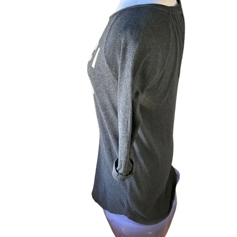 Dark Grey Tunic Long Top, Small. Merci Bien - Picture 3 of 10